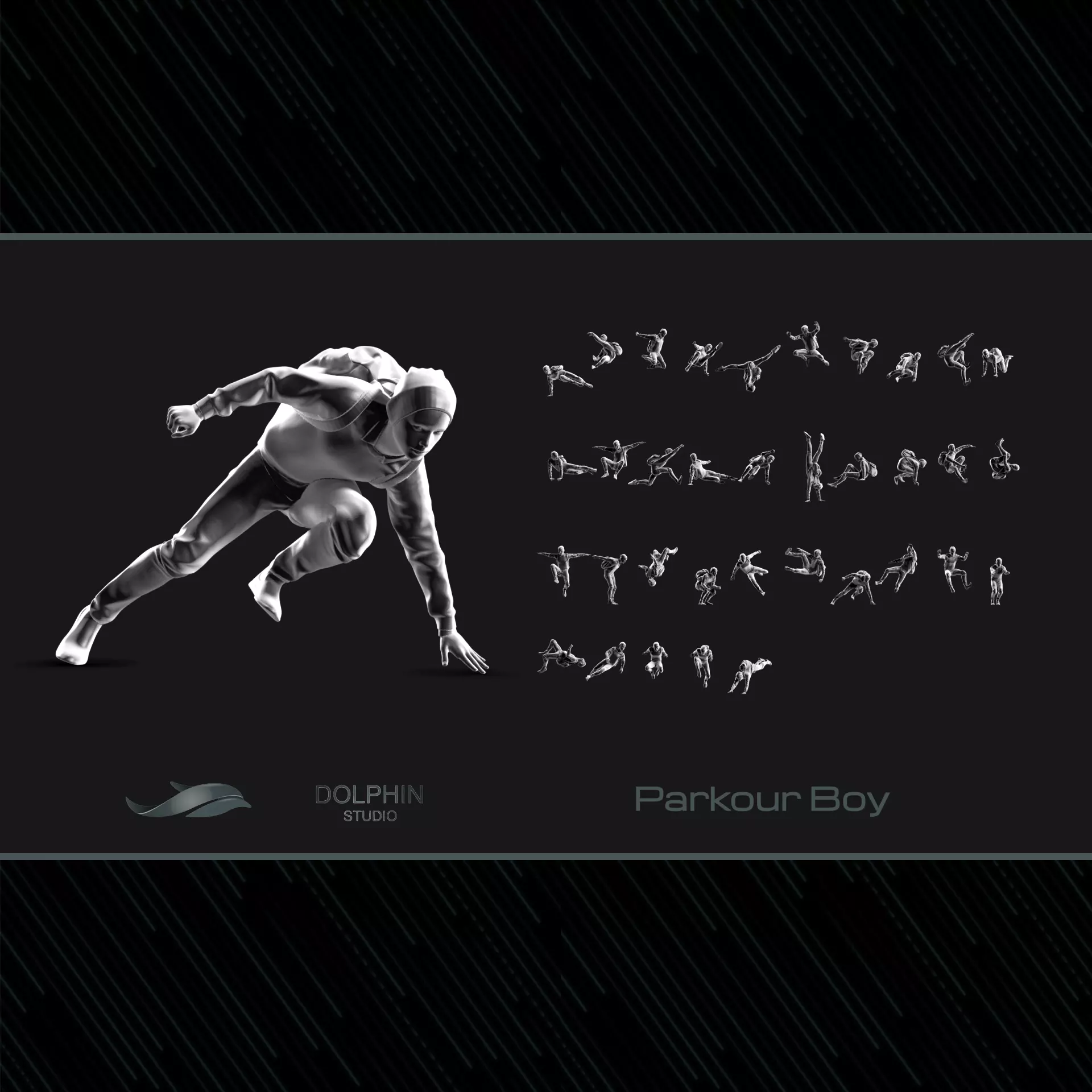 Parkour Boy 3D print model_0
