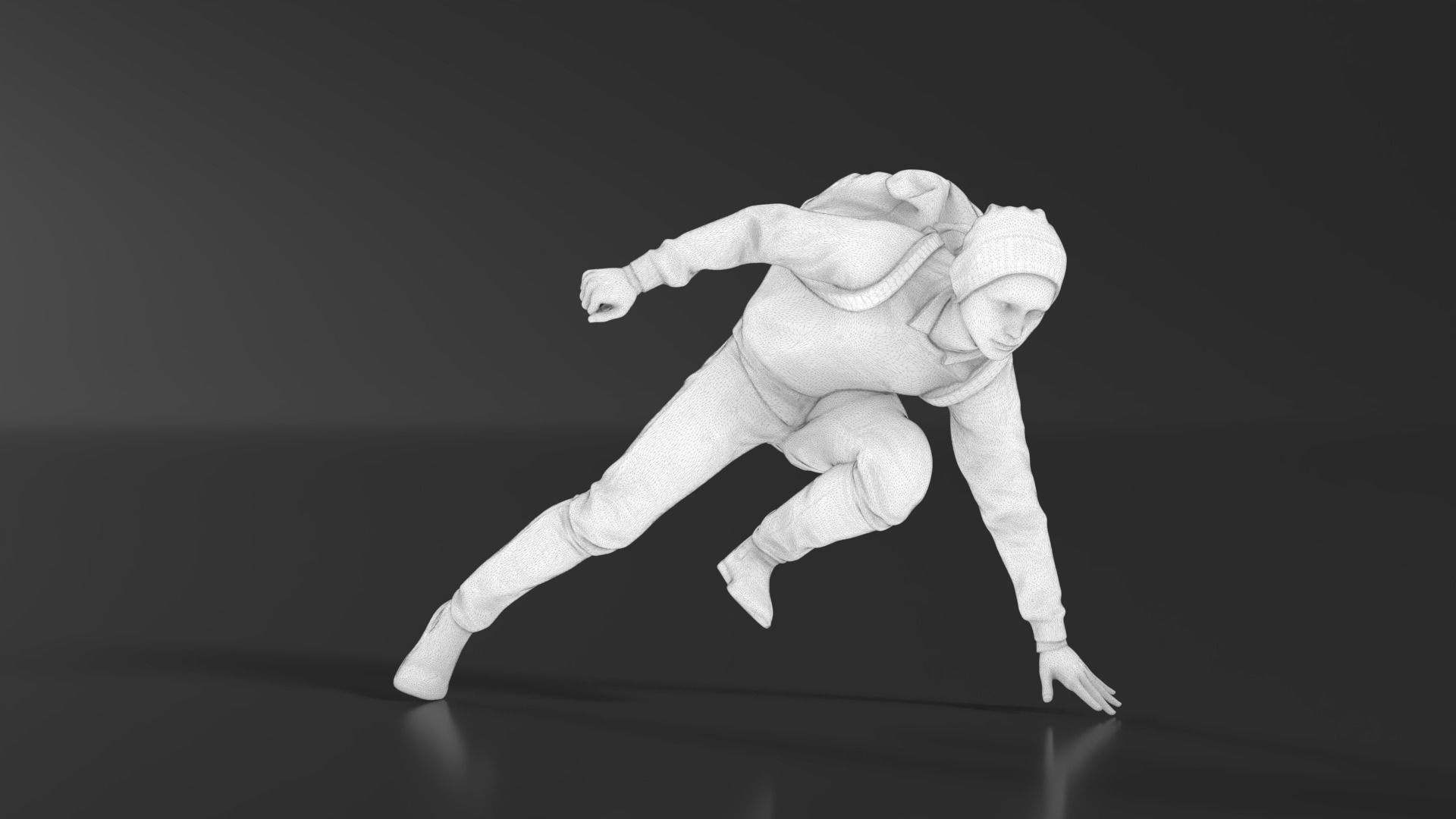 Parkour Boy 3D print model_9