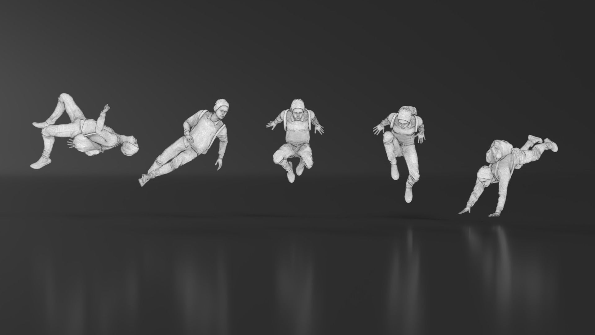Parkour Boy 3D print model_13