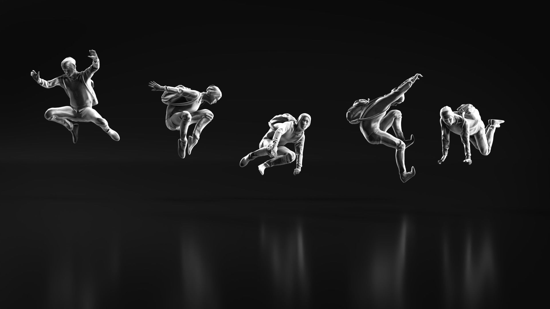 Parkour Boy 3D print model_7