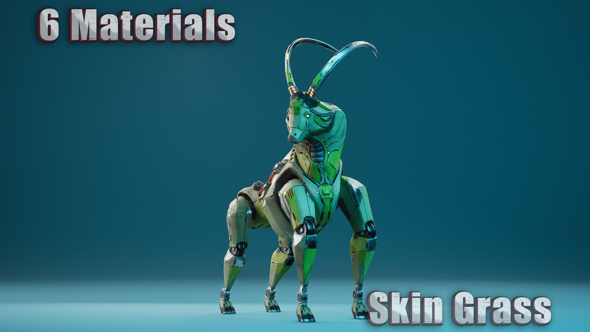 SciFi Goat Low-poly 3D model_9