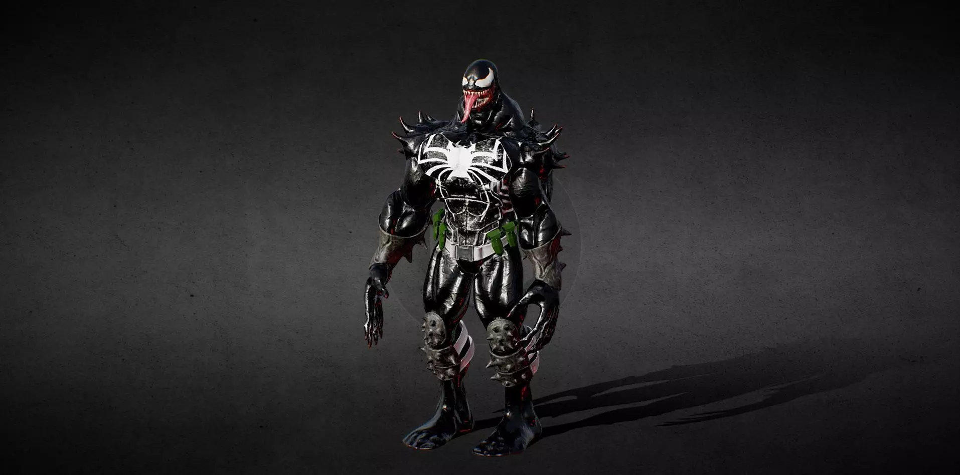 Armored Venom Low-poly 3D model_0