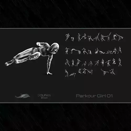 Parkour Girl 01 3D print model