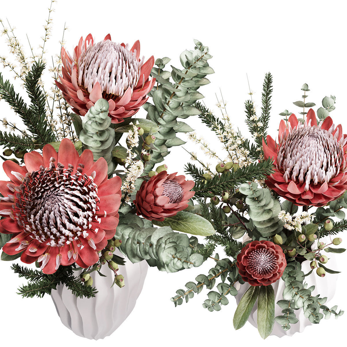 Flower In Vase 40 3D model_5