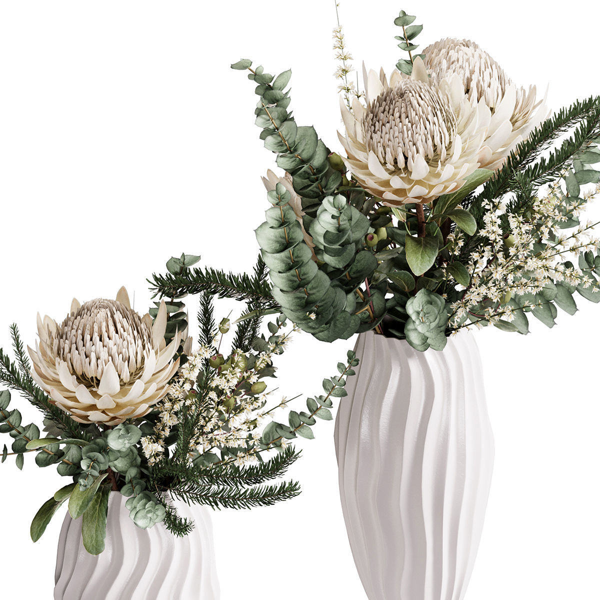 Flower In Vase 40 3D model_3