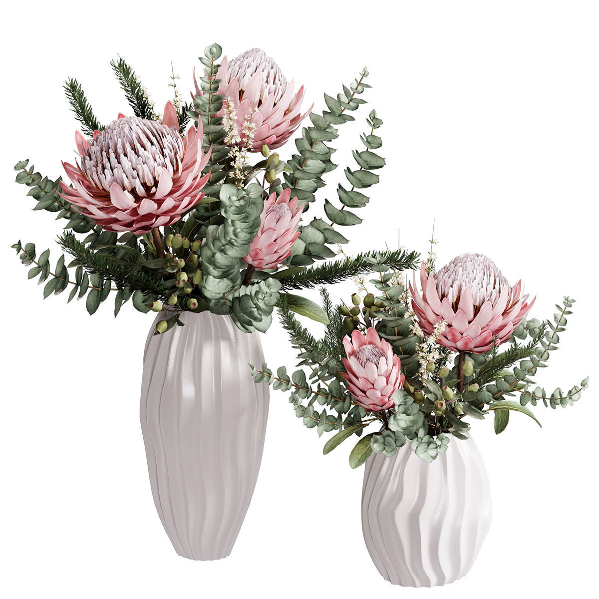 Flower In Vase 40 3D model_1