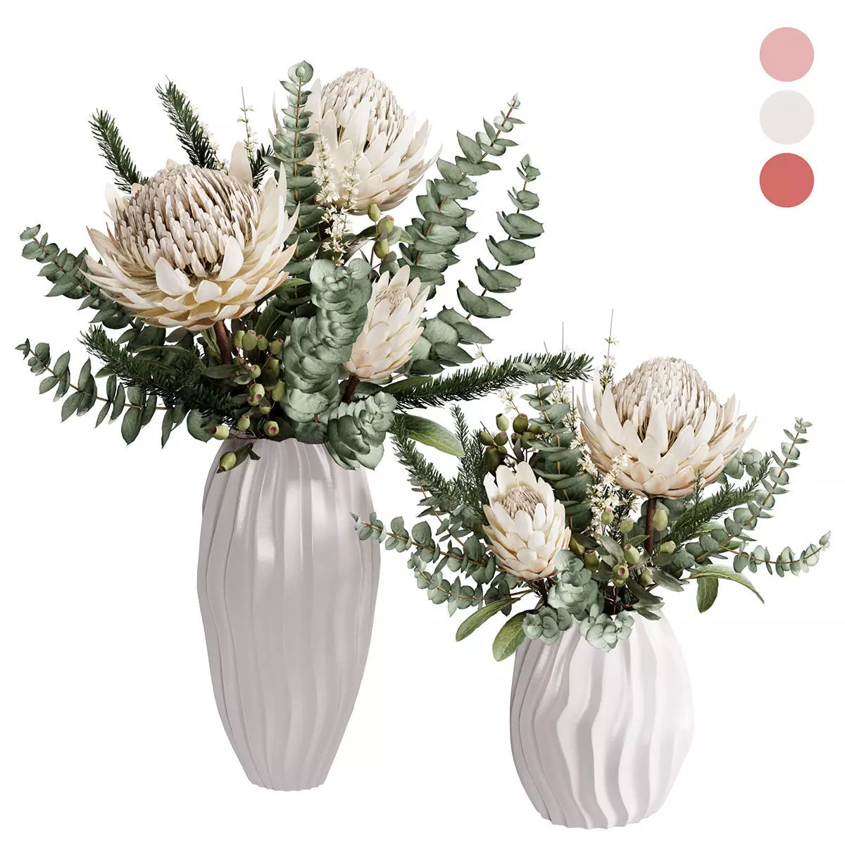 Flower In Vase 40 3D model_0