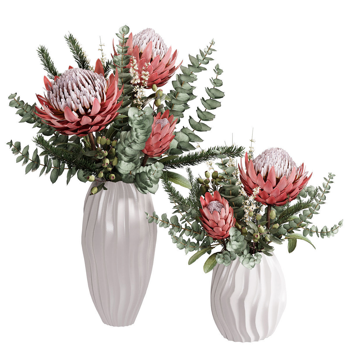 Flower In Vase 40 3D model_2