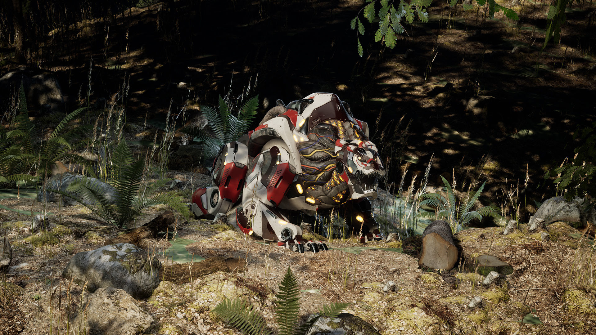 SciFi Grizzly Low-poly 3D model_8