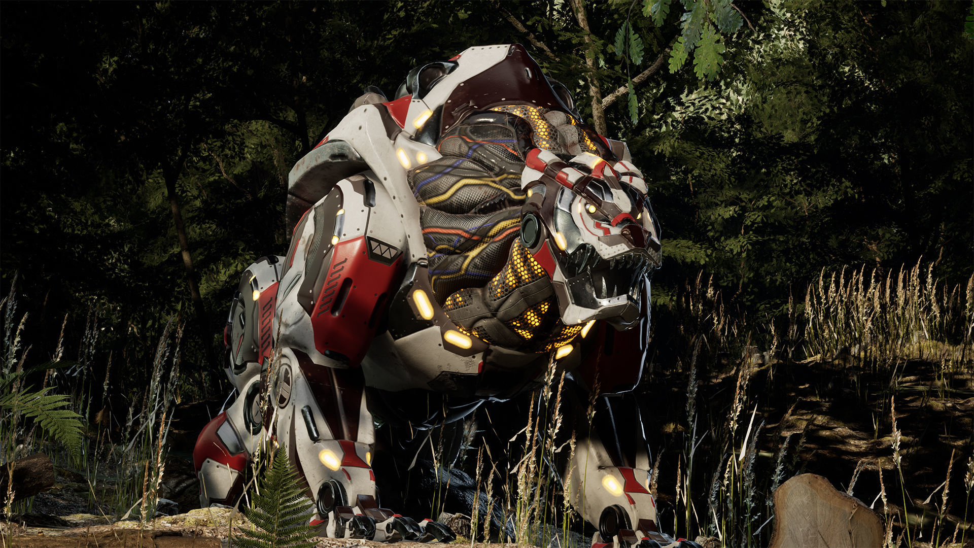 SciFi Grizzly Low-poly 3D model_6