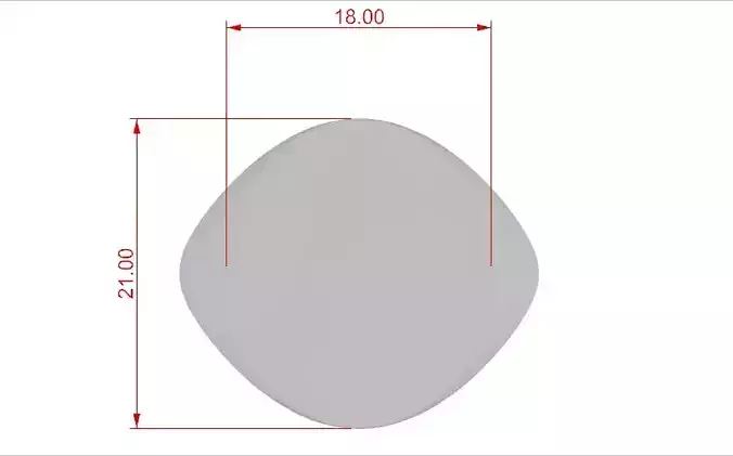 OVAL PLAIN SIGNET RING 3D PRINT MODEL