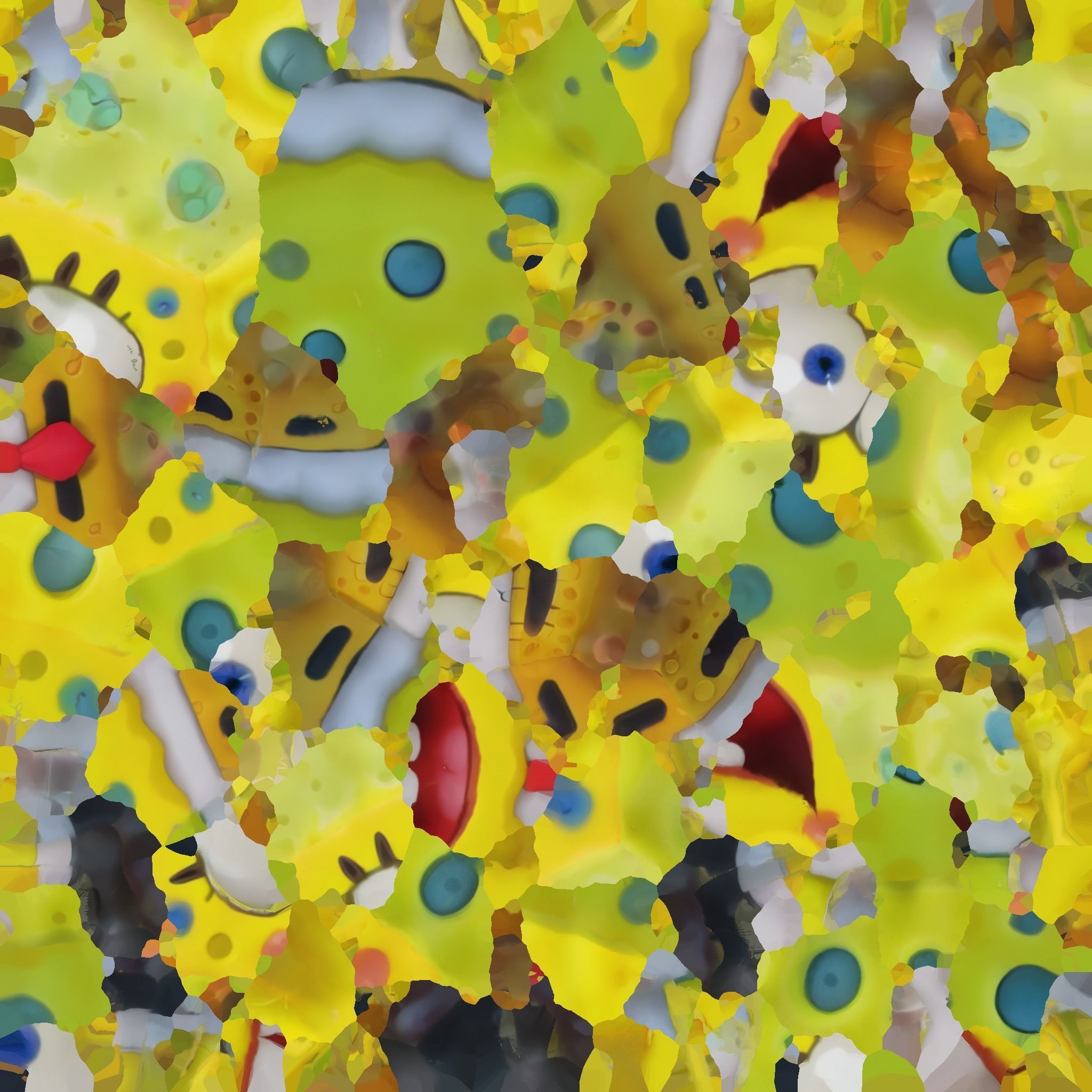 Sponge BOB Low-poly 3D model_6