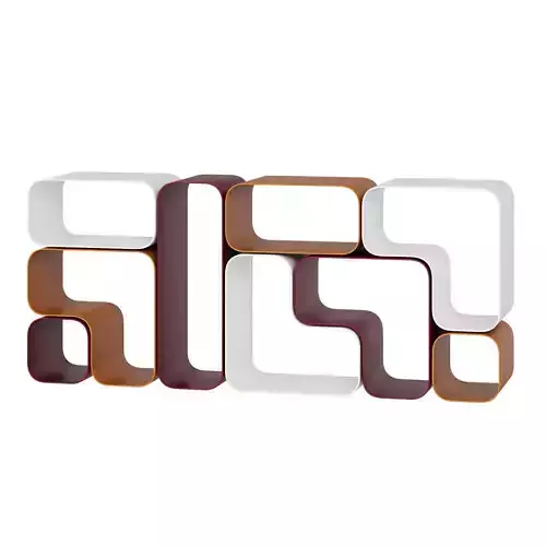 Modular bookshelf system Rebus by Desalto