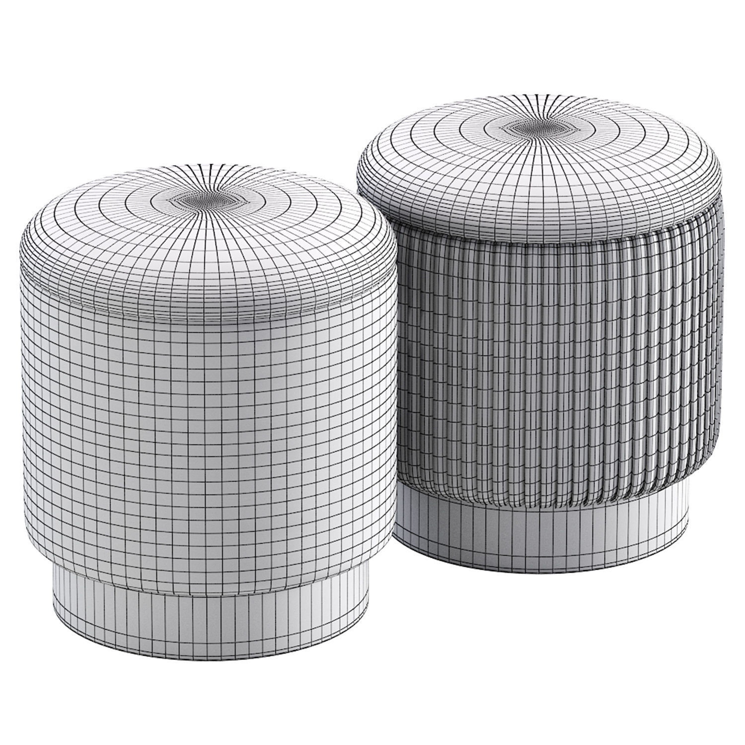 Pouf Holly XS By ogogo 3D model_6