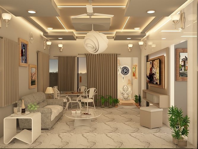living room 3D model