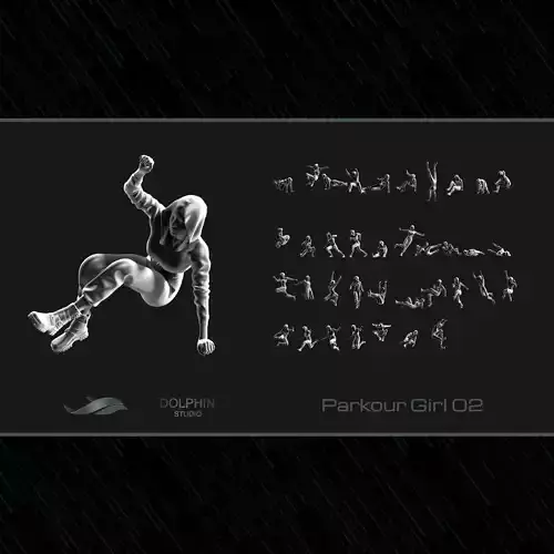 Parkour Girl 02 3D print model