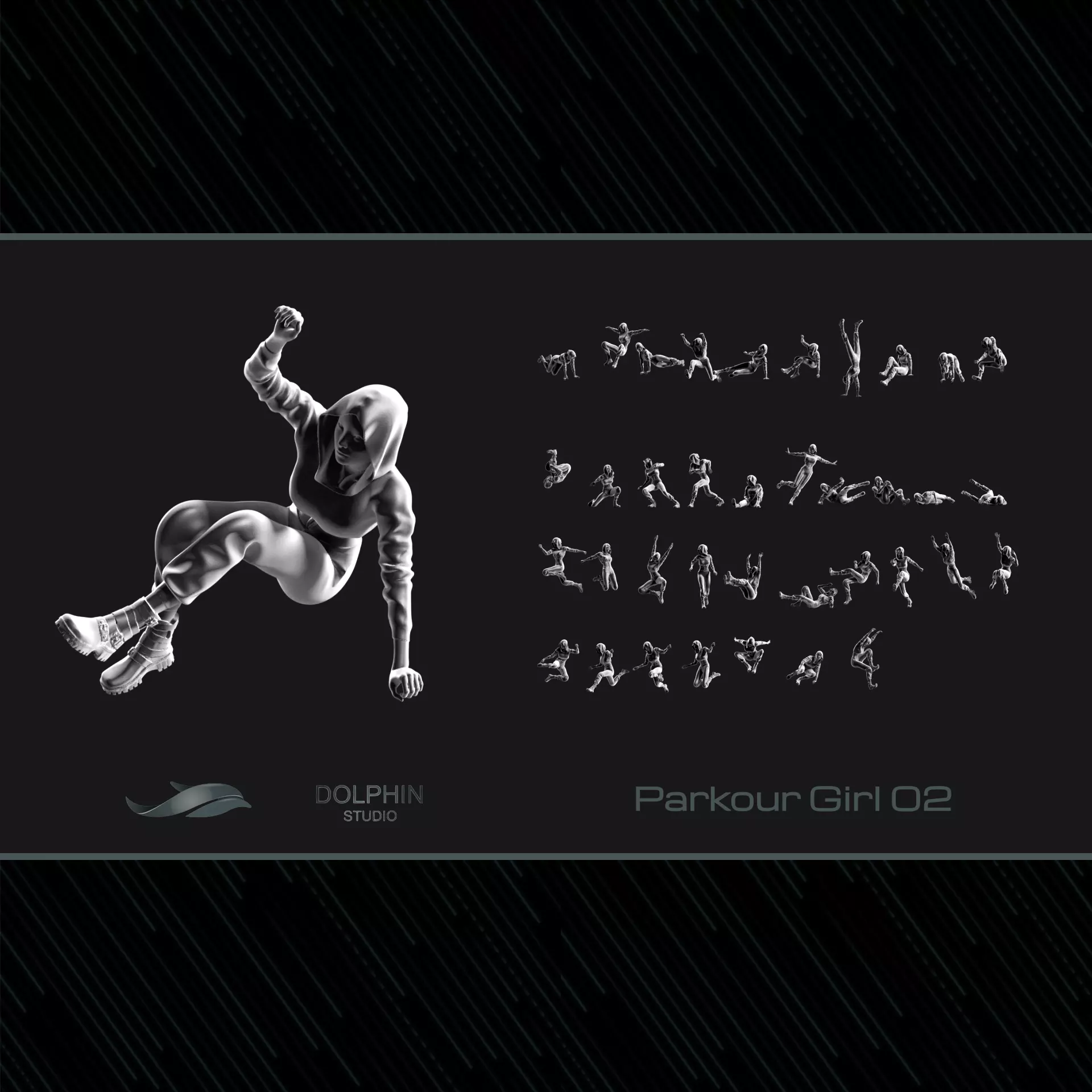 Parkour Girl 02 3D print model_0