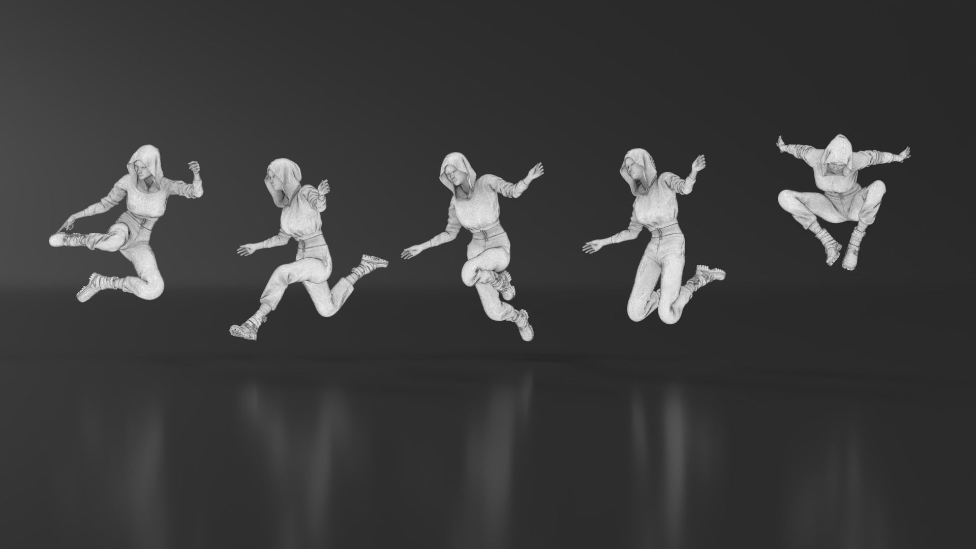 Parkour Girl 02 3D print model_16