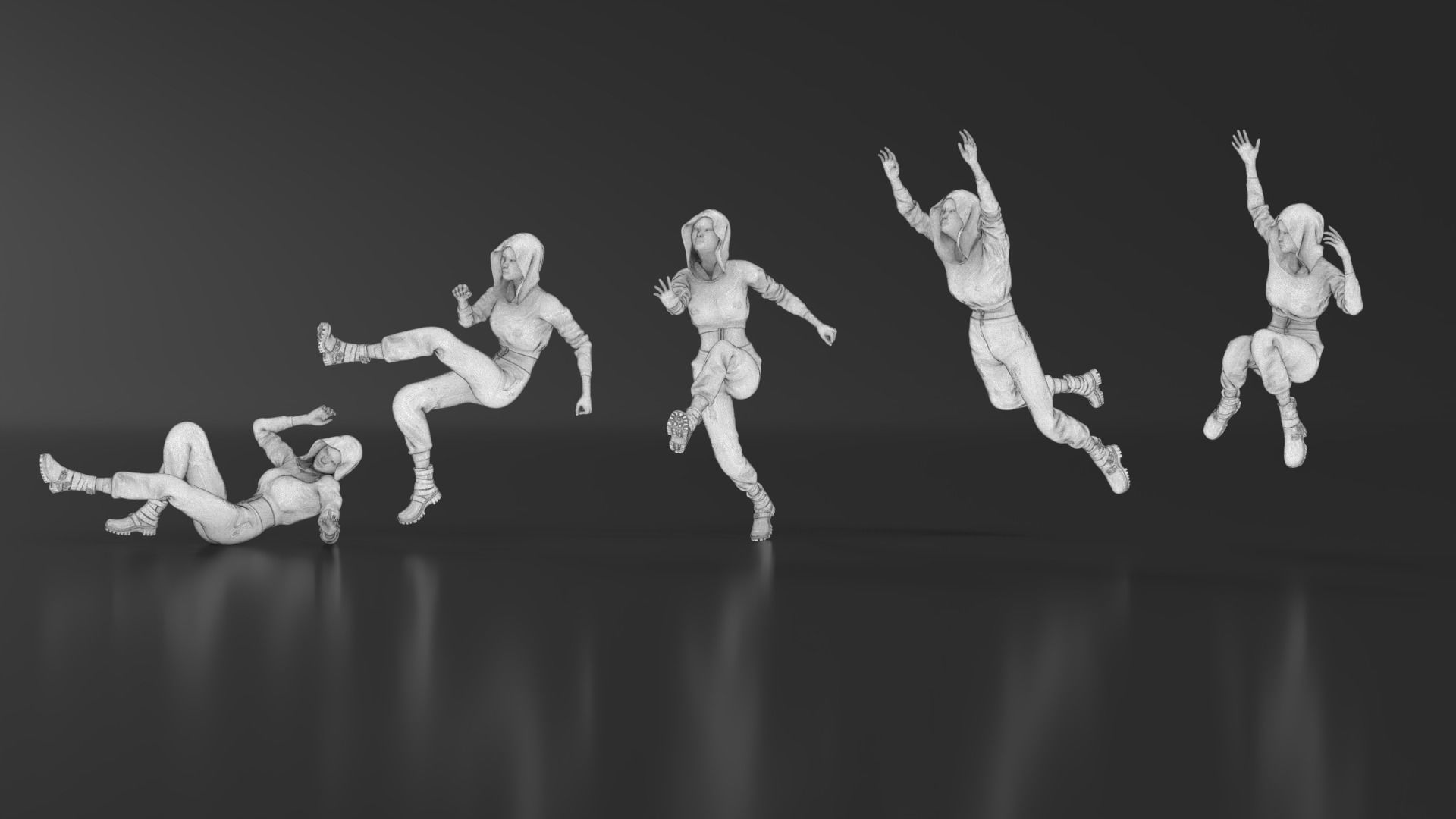 Parkour Girl 02 3D print model_15