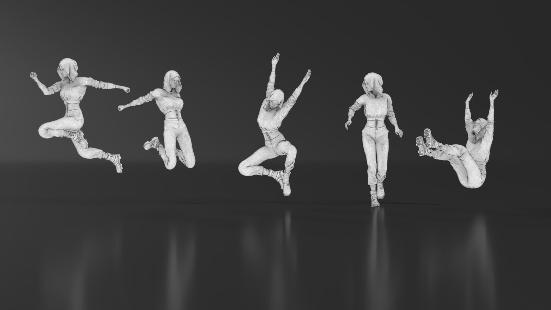 Parkour Girl 02 3D print model_14