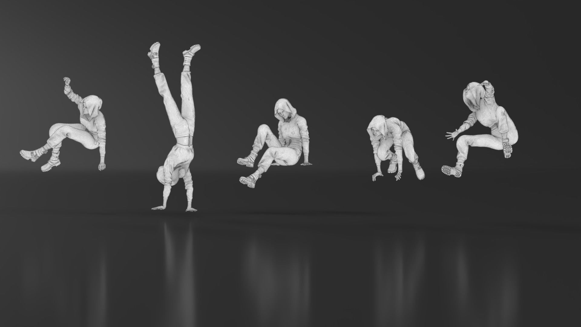 Parkour Girl 02 3D print model_11
