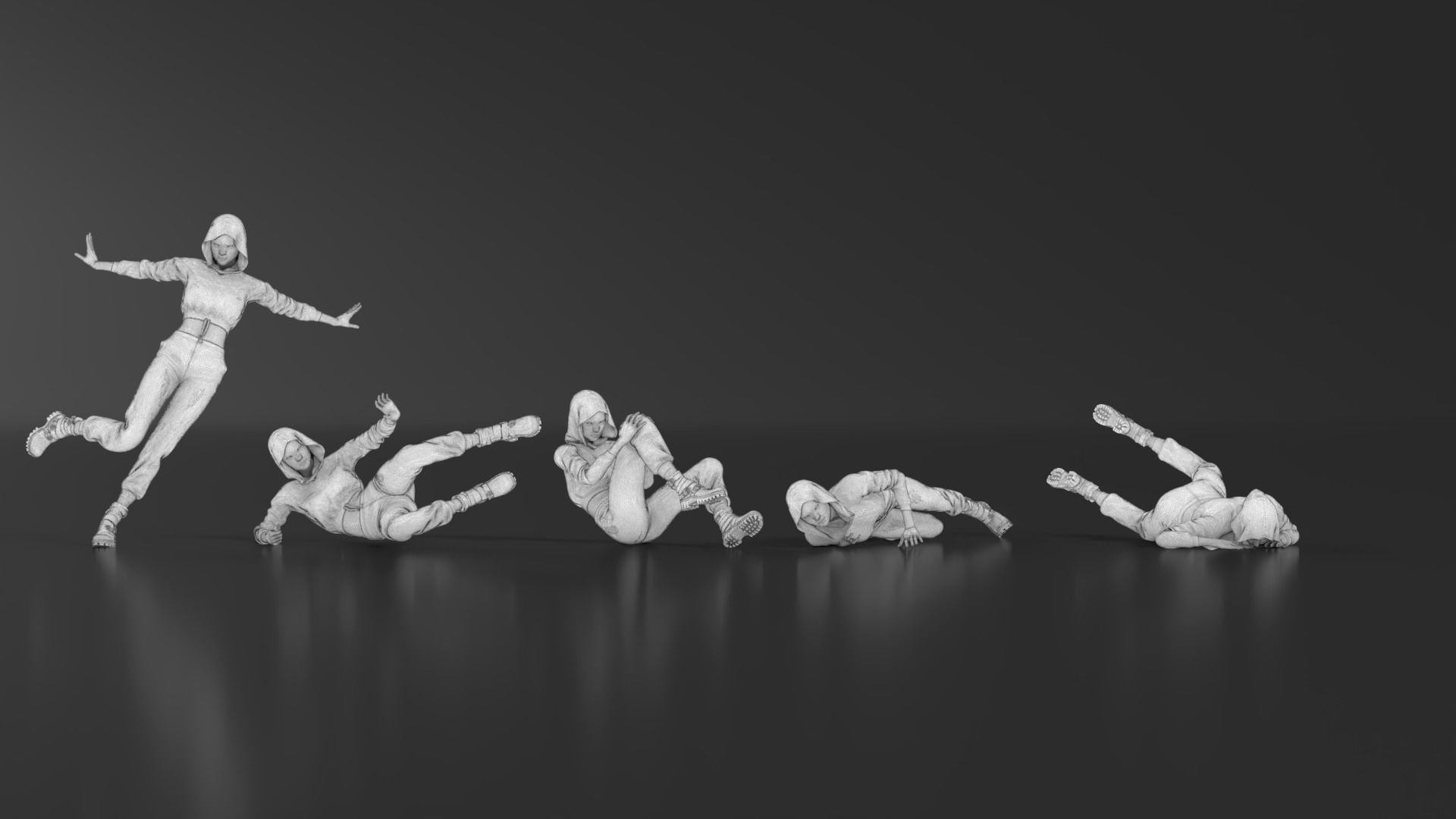 Parkour Girl 02 3D print model_13