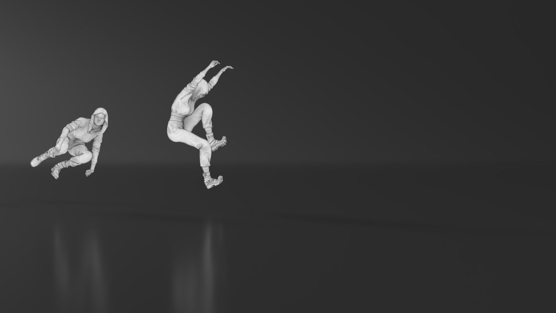 Parkour Girl 02 3D print model_17