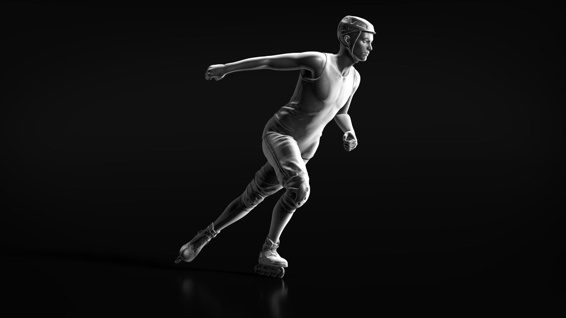 Skate boy 3D print model_1