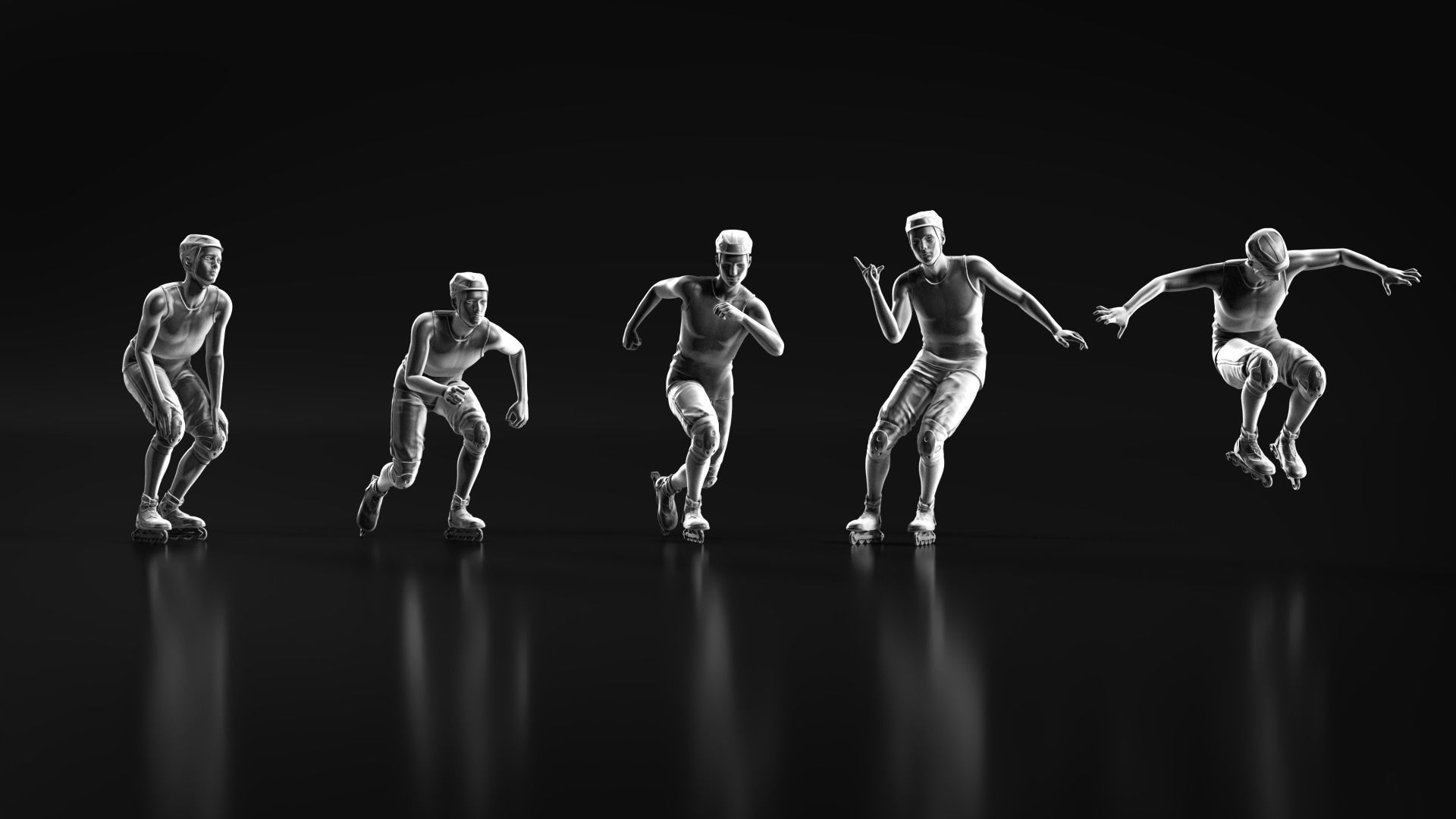 Skate boy 3D print model_8