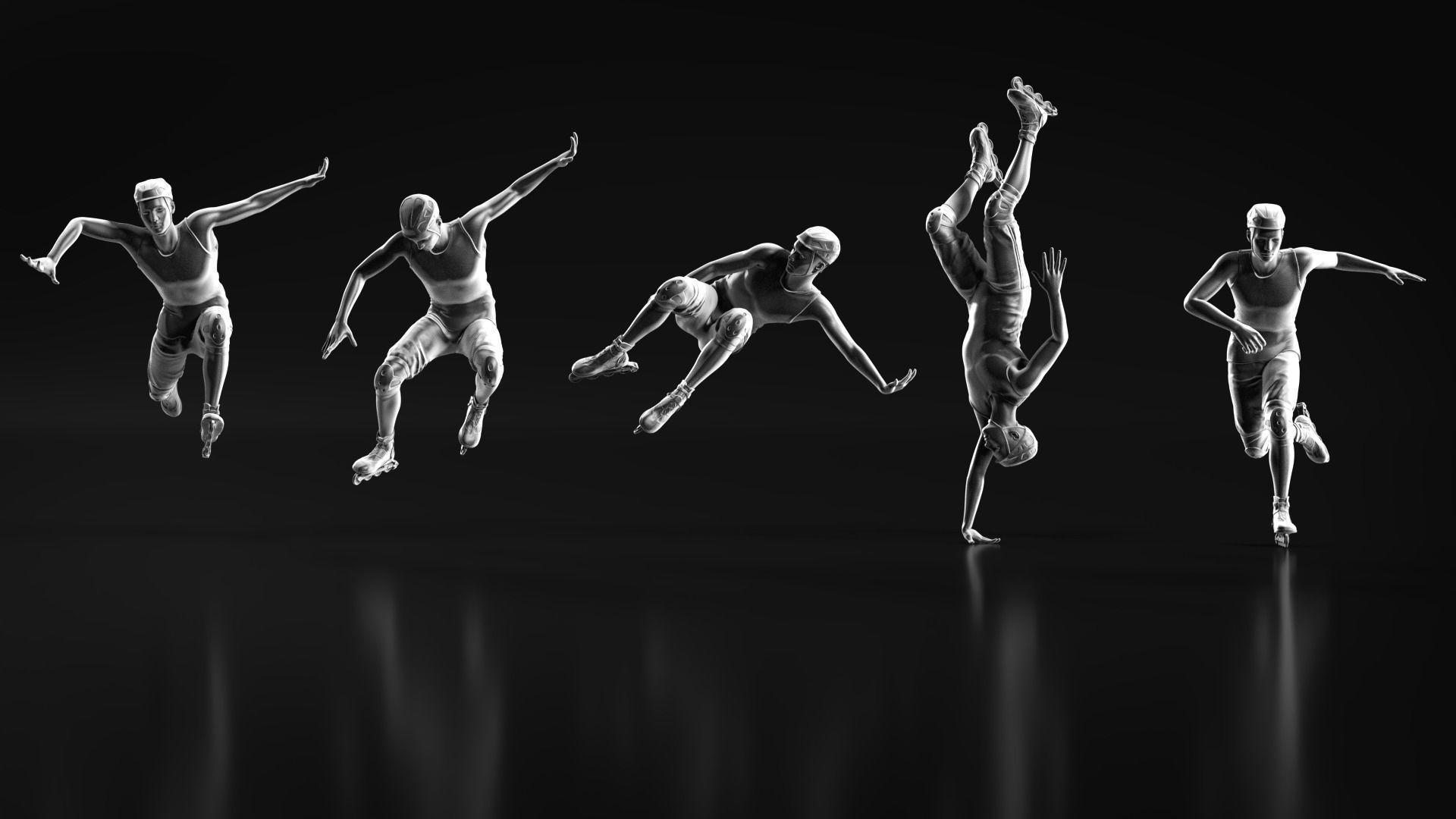 Skate boy 3D print model_10