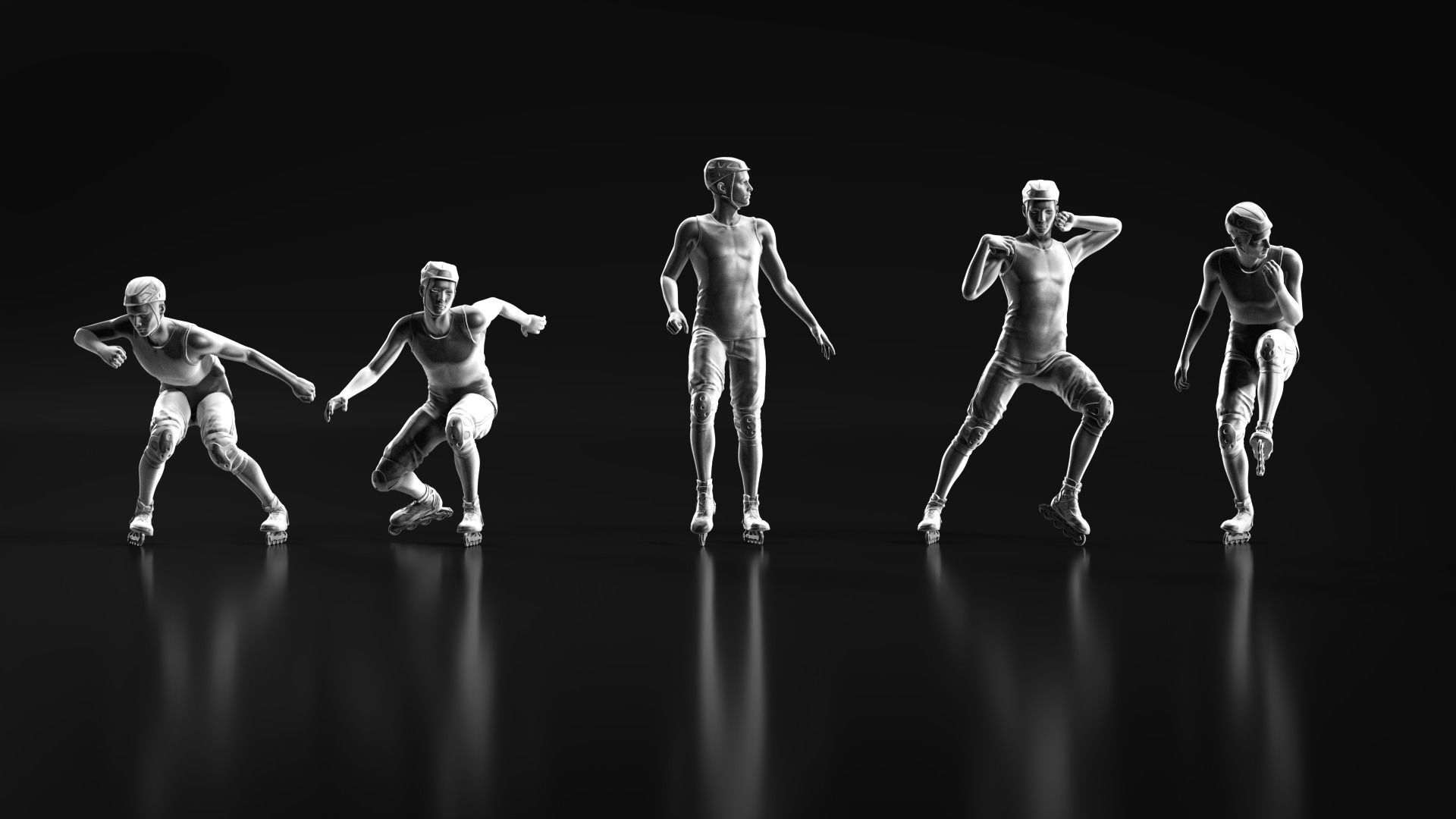 Skate boy 3D print model_4