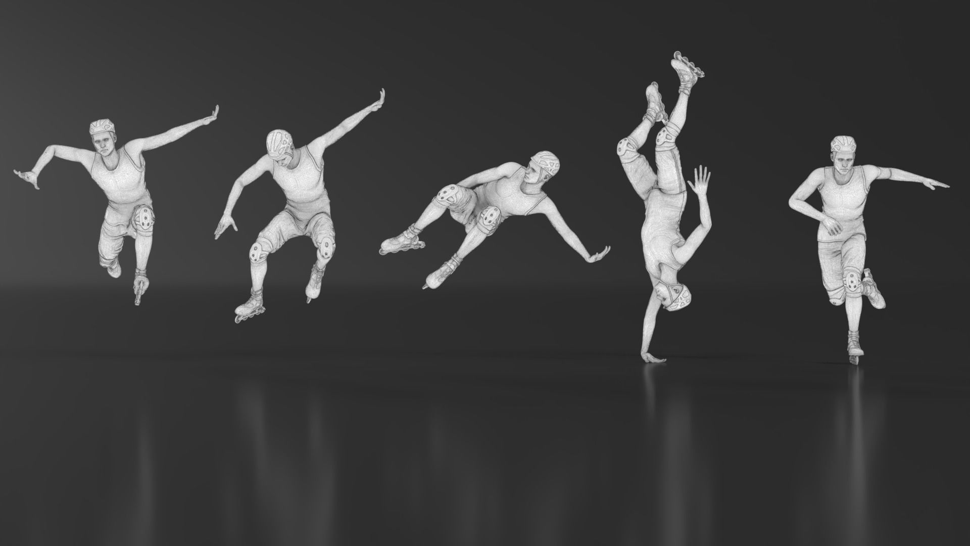 Skate boy 3D print model_22