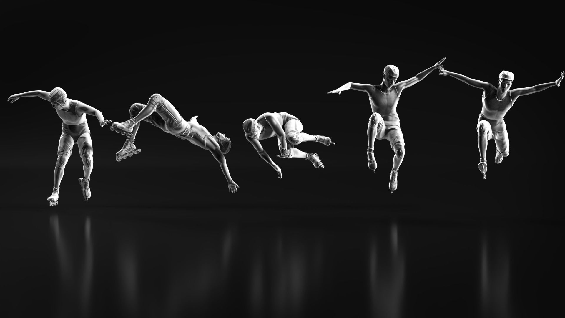 Skate boy 3D print model_9