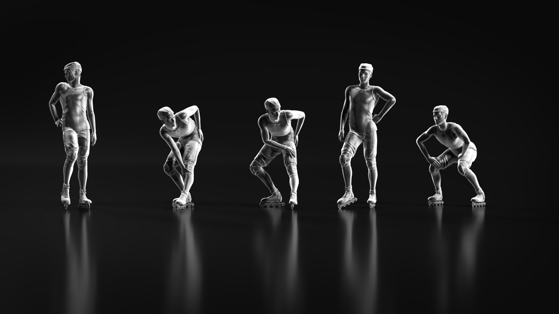 Skate boy 3D print model_5