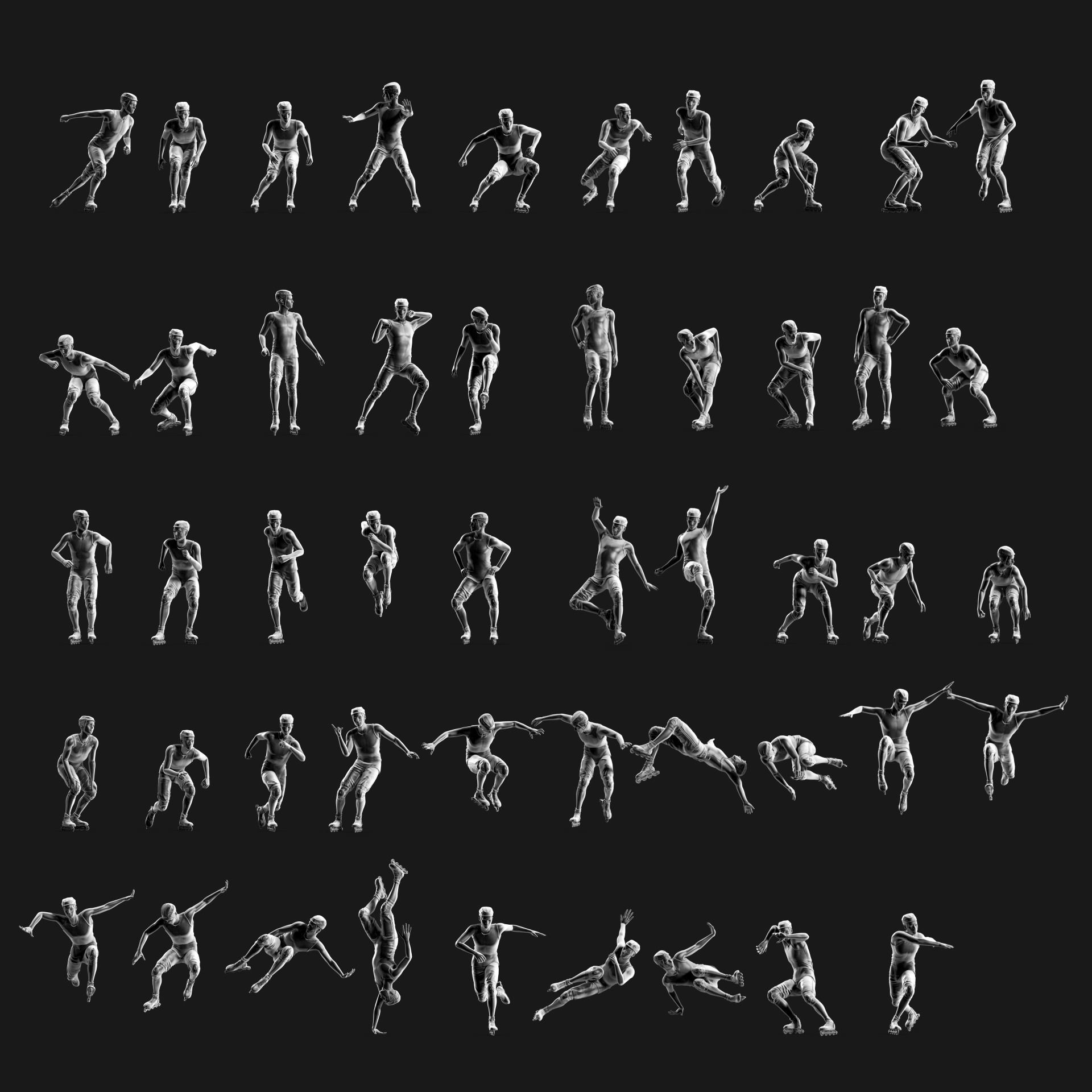 Skate boy 3D print model_12