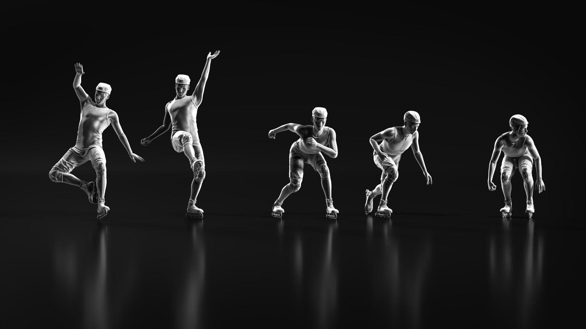 Skate boy 3D print model_7