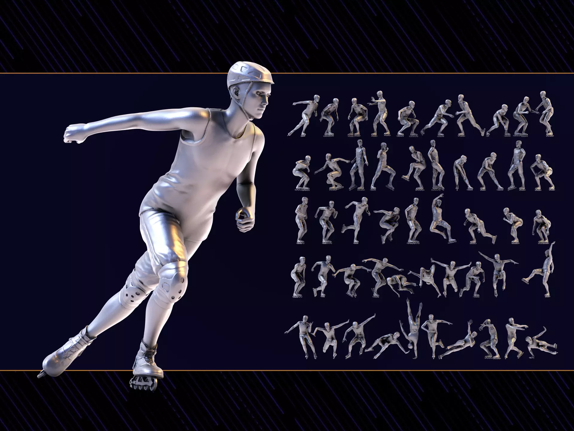 Skate boy 3D print model