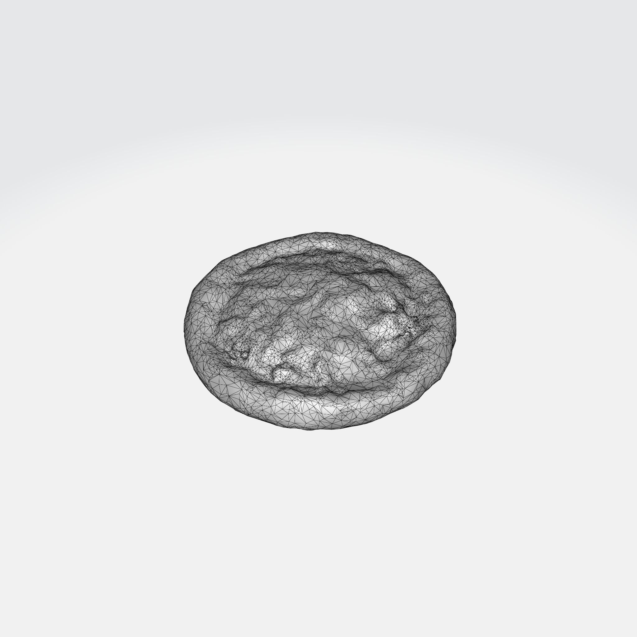 A pepperoni pizza with a golden crust 3D model_5