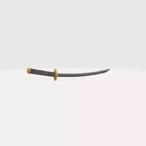 A Japanese katana sword