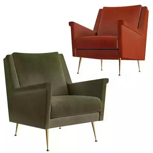 Carlo Mid-Century Chair - Metal Legs by westelm