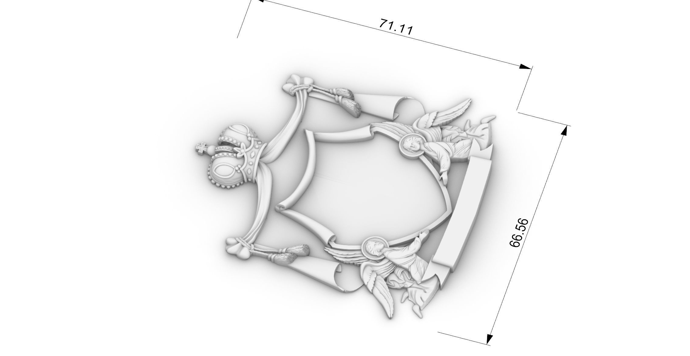 COAT OF ARMS Orthodox angels   3D print model_5