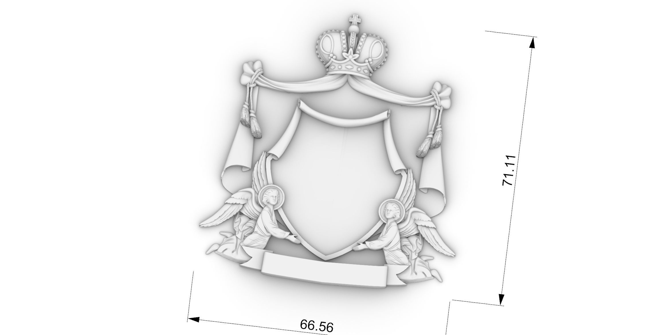 COAT OF ARMS Orthodox angels   3D print model_1