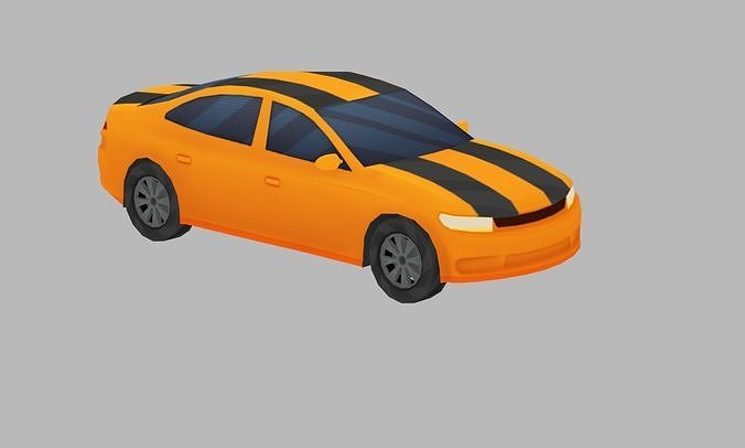 Low Poly Car Low-poly 3D model