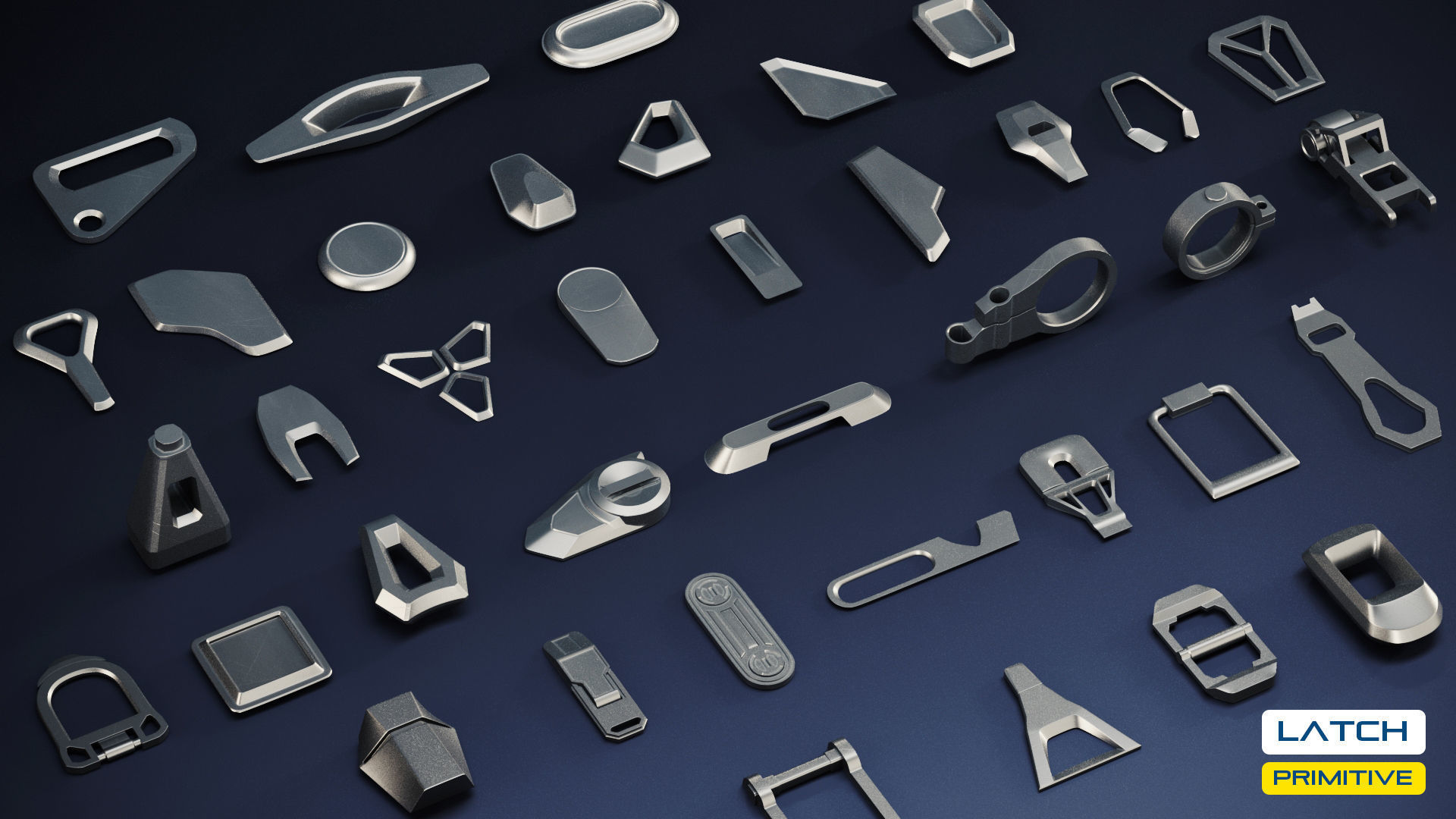 HARDSURFACE KITBASH VOL 01 Low-poly 3D model_8