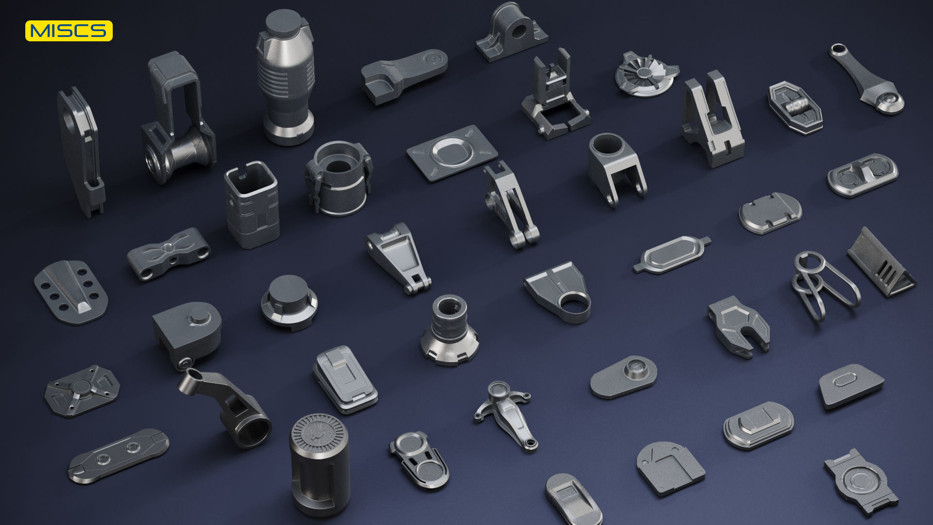 HARDSURFACE KITBASH VOL 01 Low-poly 3D model_10