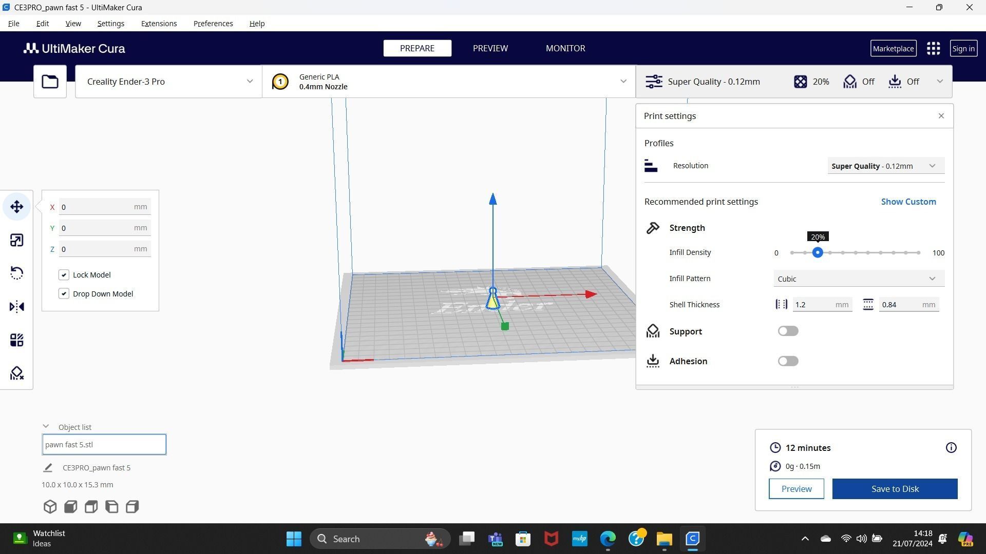 Chess and Draught pieces 3D print model_4