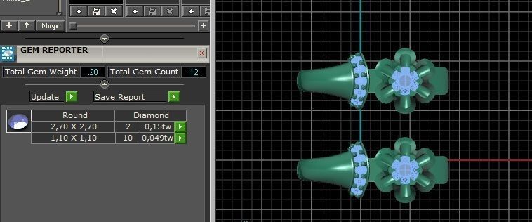 Tulip earrings 2 3D print model_9