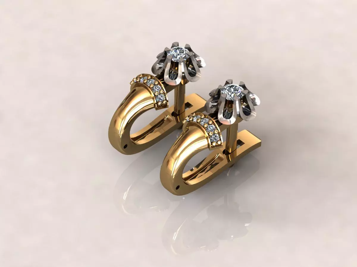 Tulip earrings 2 3D print model_0