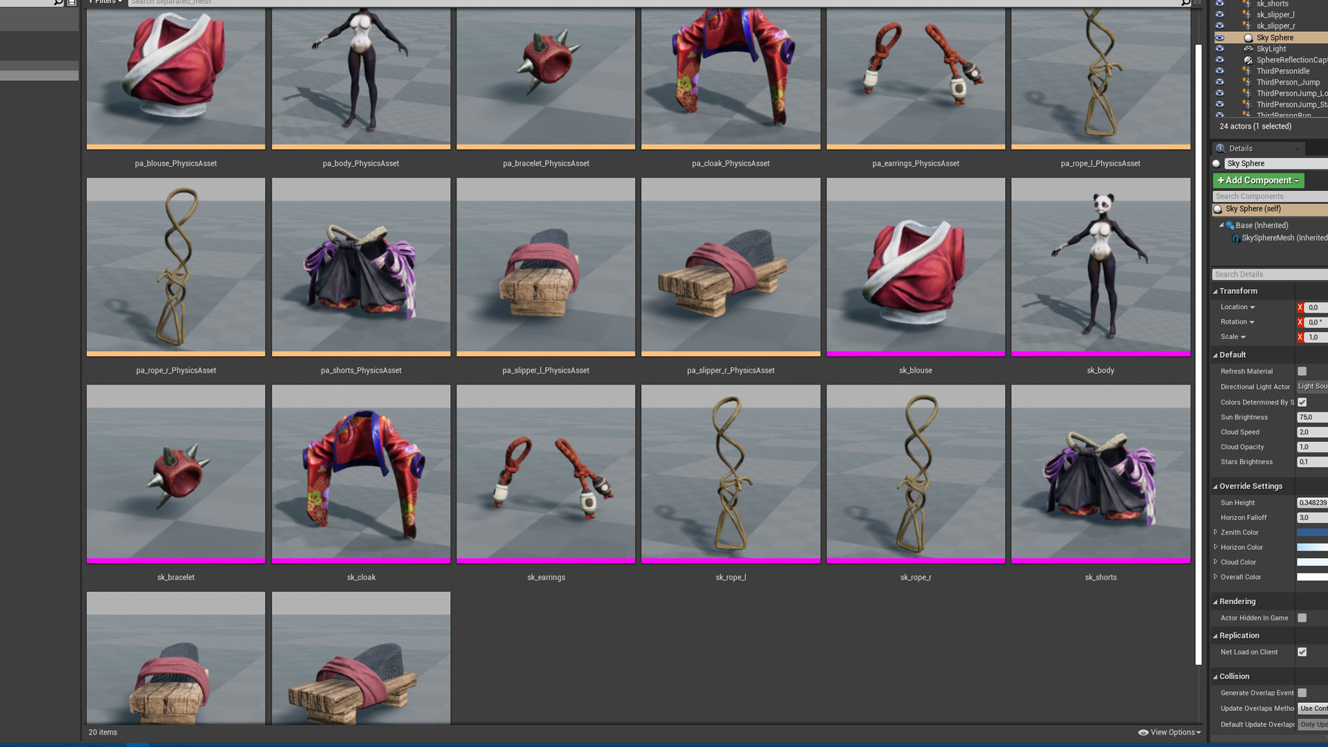 Panda girl Low-poly 3D model_23