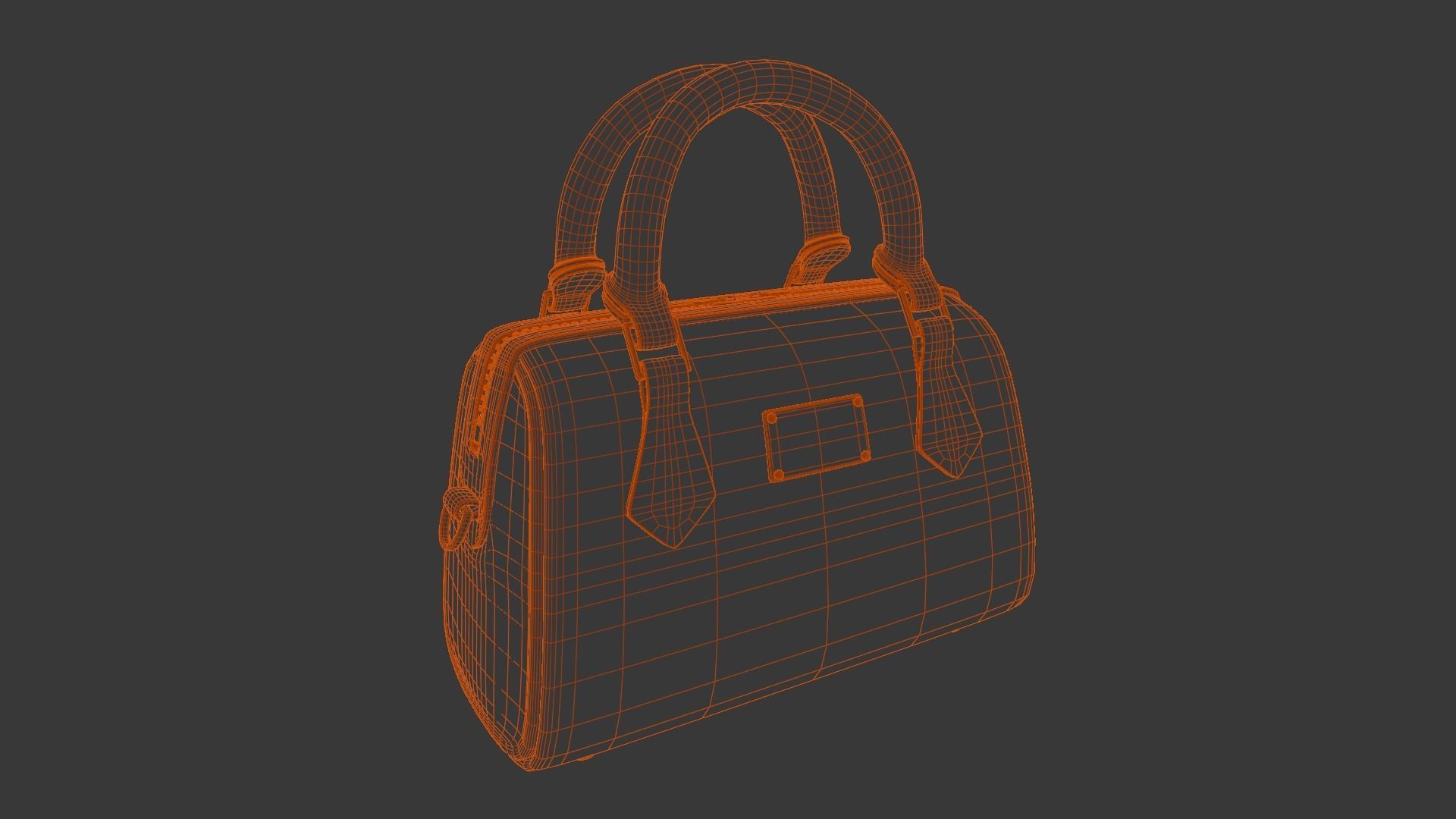  Women Handbag 3D Model Low-poly 3D model_15
